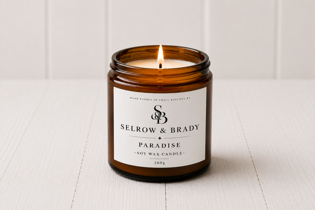 Paradise — Tropical, Creamy & Luxurious | 200g Soy Wax Candle