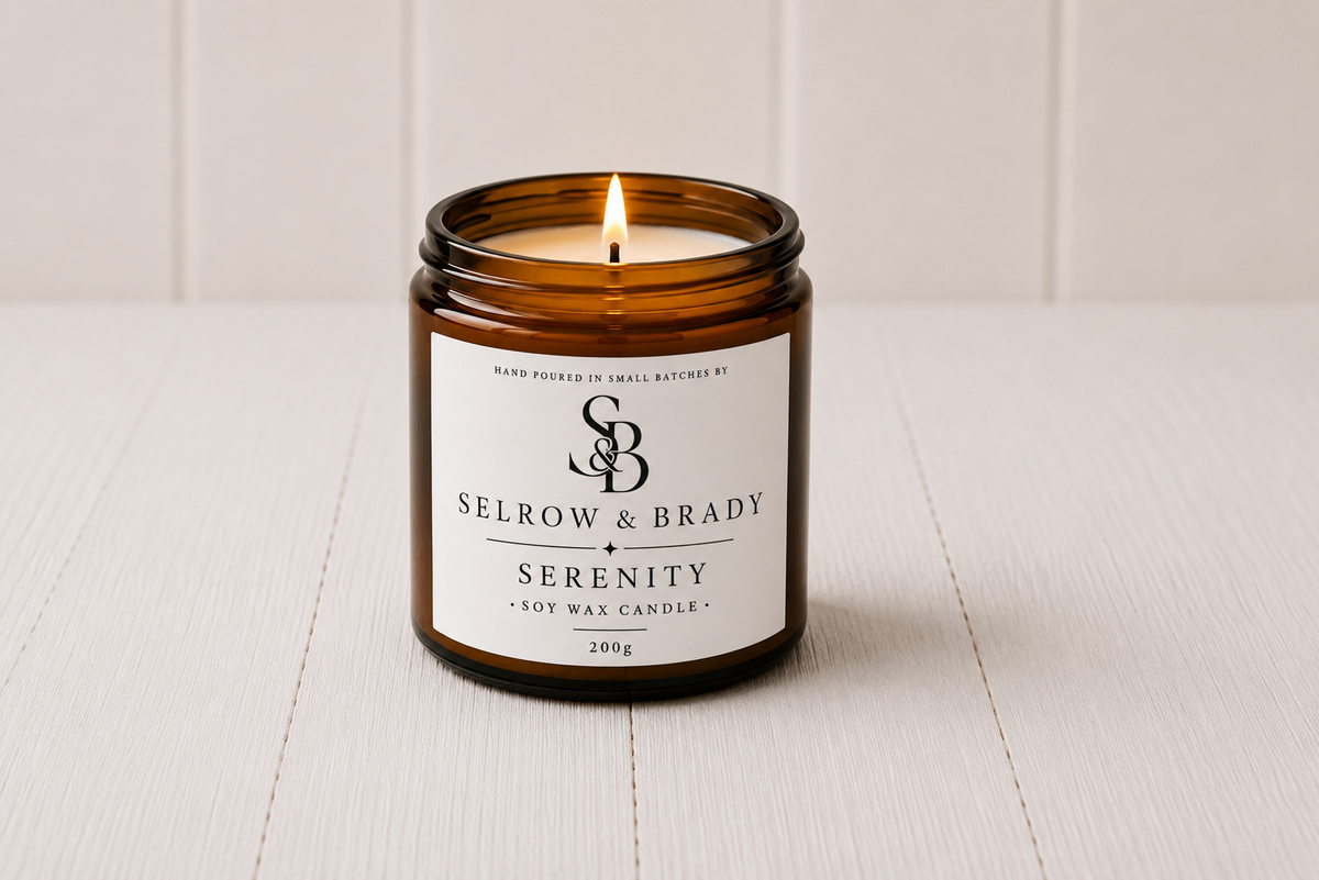 Serenity – A Moment of Pure Calm | 200g Soy Wax Candle